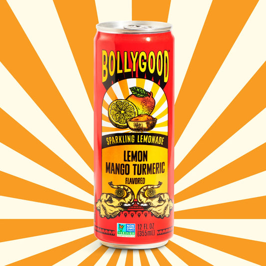 Bollygood Lemon Cardamom Mango Sparkling Lemonade