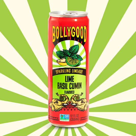 Bollygood Lime Basil Cumin Sparkling Limeade